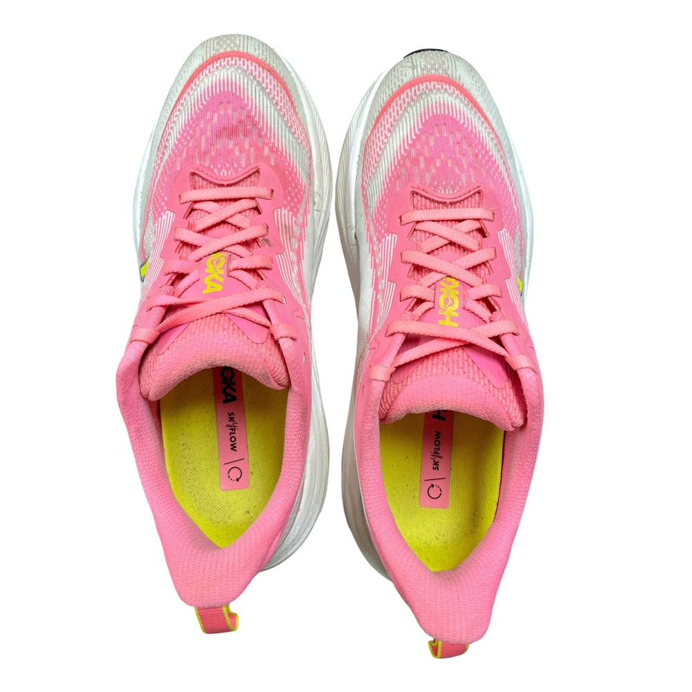 HOKA One Skyflow Women Running Shoes 10 B Pink Athletic Sneakers Gym Sneakers - Picture 5 of 11